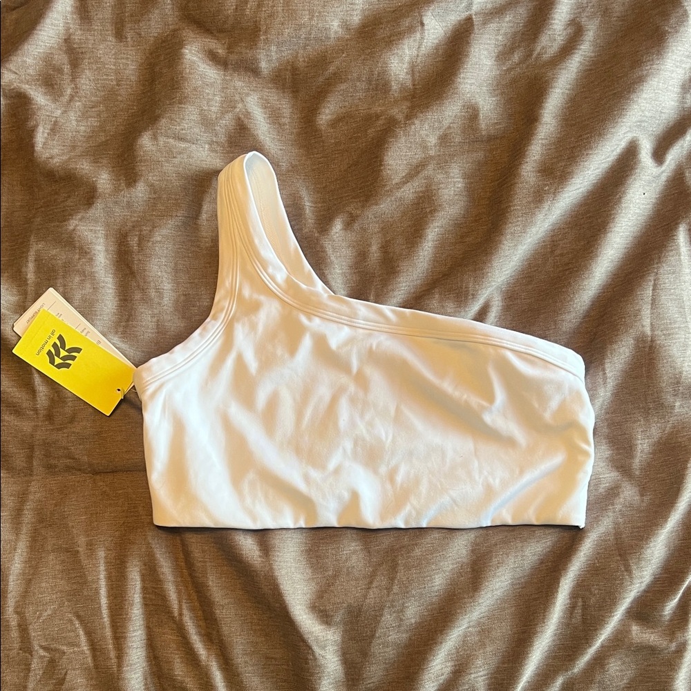 Target White One-Shoulder Sports Bra